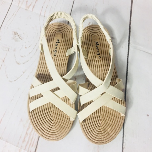 Mango Shoes - NWT Mango cream sandals Various Sizes